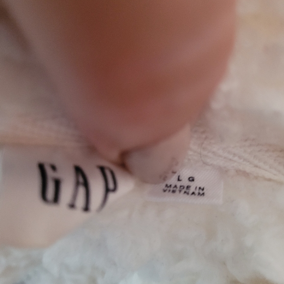 GAP white anorak pullover sz lg - Picture 2 of 2